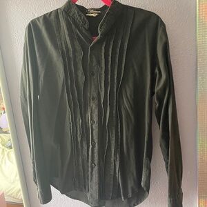 VINTAGE Black Button Down Shirt, Pier Connection, Size M